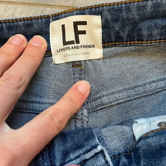 Lovers and Friends Revolve Ricky Medium Wash Distressed 29 - Picture 6 of 7